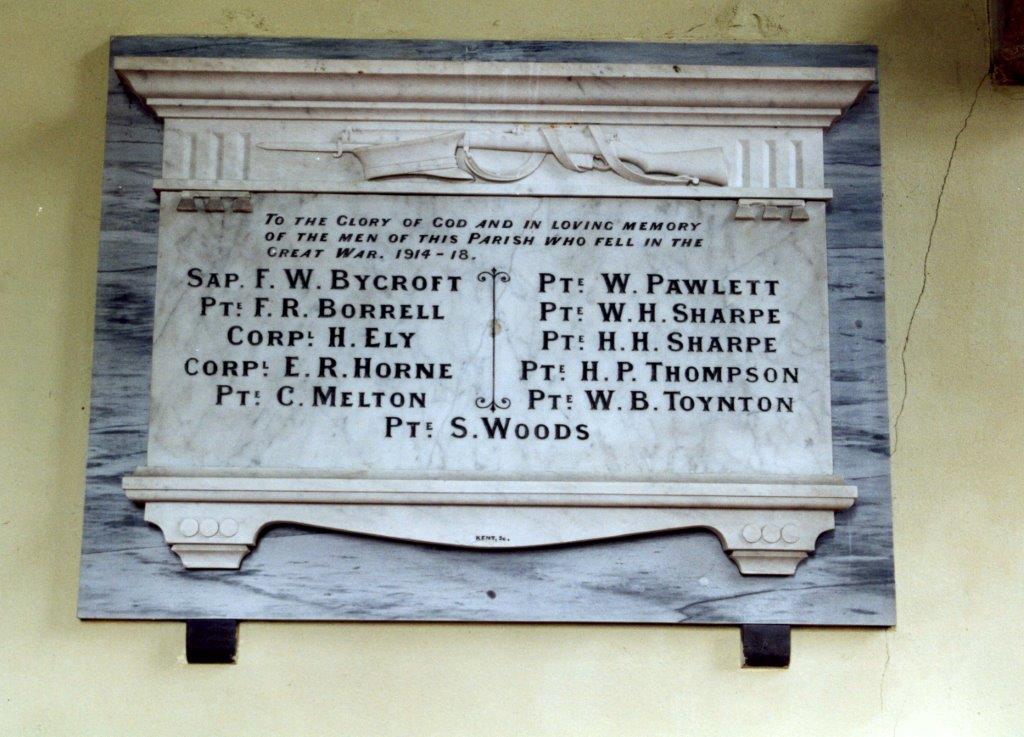 War Memorial Tablet